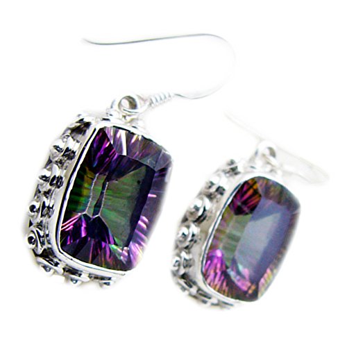 Boucles d'oreilles en quartz mystique, le cadeau d'anniversaire idéal