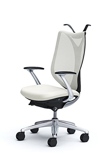 オカムラ デスクチェア オフィスチェア サブリナ スタンダード ハイバック 固定肘 オプションパーツ付き ホワイト C844BR-FSY2
