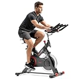 Sunny Health & Fitness Bicicleta estática inteligente para ciclismo en interiores de alta calidad...