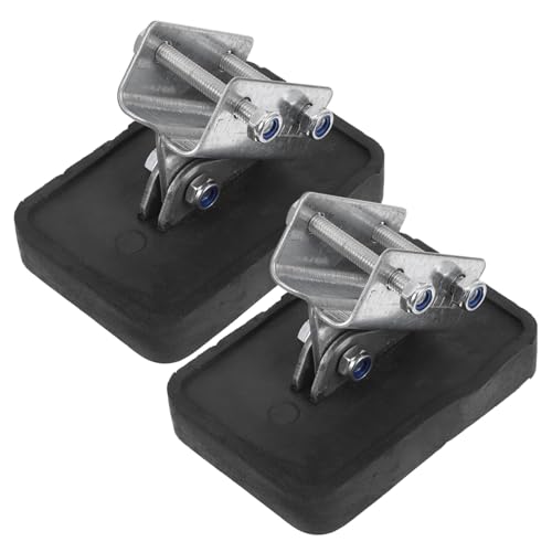 POPETPOP 2 Pezzi Piedini Per Scale a Pioli Regolabili Antiscivolo in Gomma, Copripiedi Telescopici Per Scale Estensibili, Supporti Stabili Per Superfici Irregolari Sia Interne Che Esterne