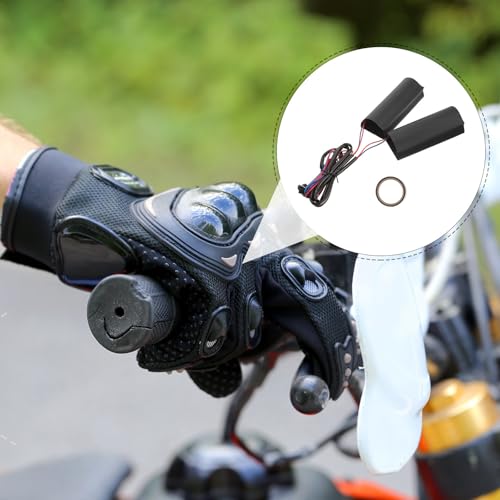 Puños calefactables de moto POPETPOP de película metálica para manillar 4