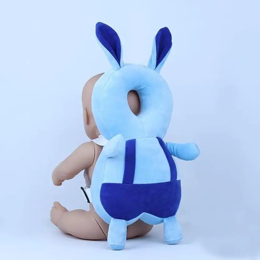 PBRJ Baby Head Protector Cushion with Adjustable Straps, Bee-Shaped Plush Soft Baby Safety Helmet for Crawling & Walking, Lightweight Back Protection for Toddlers (SkyBlue)-image-27