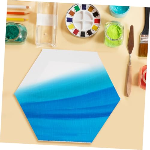 Lienzos hexagonales marco 30cm juego de 3 piezas para regalos creativos 4