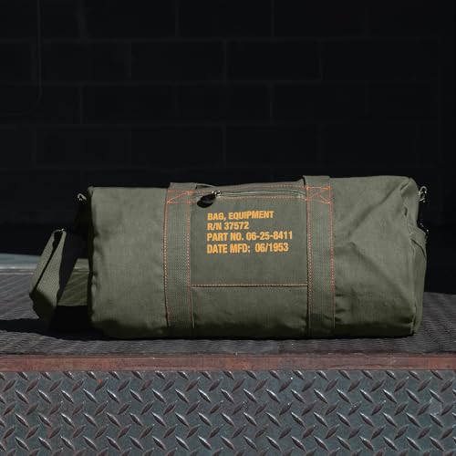 Rothco Canvas Equipment Duffle Bag – Travel & Gym Bag with Heavyweight Cotton Canvas Material – Great for Storing Gear, Clothing, and More3
