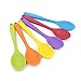 6 cucharas de silicona para servir, cuchara antiadherente, juego de utensilios de cocina de silicona resistente al calor para cocinar y mezclar