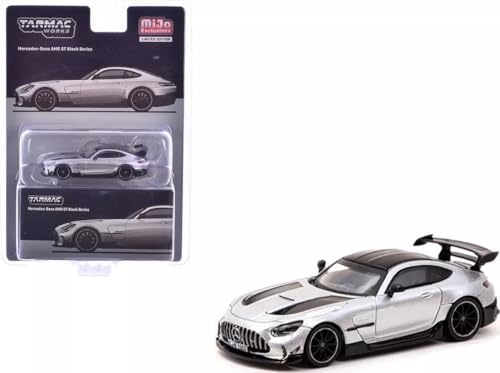 Mercedes-Benz AMG GT Black Series Tarmac Works 1/64 voiture miniature MiJo grise de collection