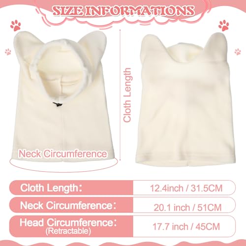 Clysee Winter Dog Hats Quiet Ears for Dogs Ear Muffs Pet Neck Warmer Scarf Hoodie Noise Protection Cover Beanie Head Wrap Costume for Pet Dog Cats(Apricot,L)