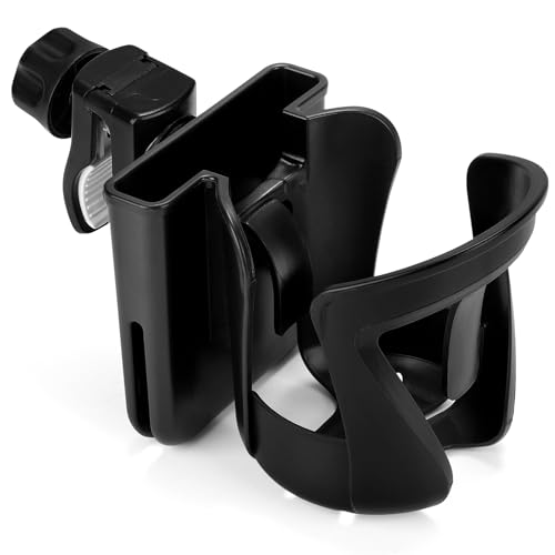 Image of Accmor Walker Cup Holder with Phone Holder, Wheelchair Cup Holder, Cup Phone Holder for Walker, Wheelchair, Rollator, Mobility Scooter