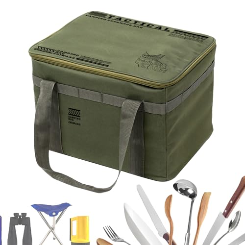 Camping Gear Storage - Insulated Camping Bag,Waterproof Kitchen Equipment Carrying Solution for Tents Traveling Picnic Backpacking Hiking Adventure