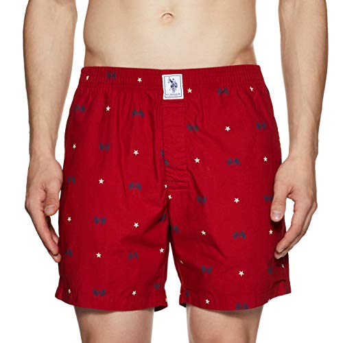 Image of U.S. Polo ASSN. Men's Comfort Fit Print Cotton I663 Boxers (Pack of 1)