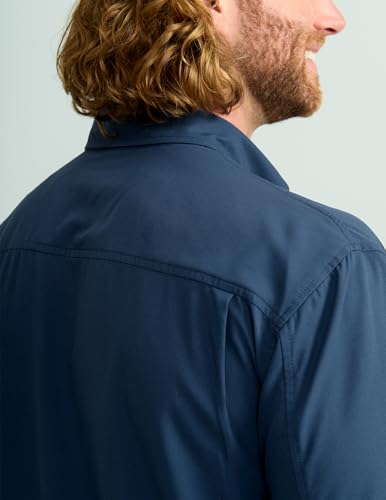 HUK Tide Point Solid Short Sleeve Shirt, Button Down for Men3