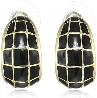 Estele 24 Kt Gold Plated Green and gold plates box trendy design studs for women