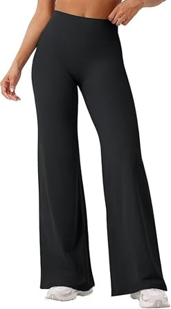 ALYNE Womens High-Waist Flare Yoga Leggings No Front Seam Straight Leggings Workout Pants with Tummy Control