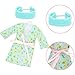 27 Pcs Doll Sleeping Clothes Accessories Including 4 Sets Bathrobes Pajamas, Towels, Headband, 12 Toiletries, 8 Accessories, 3 Slippers for 11.5 Inch Girl Dolls Sleeping Storytelling Playset