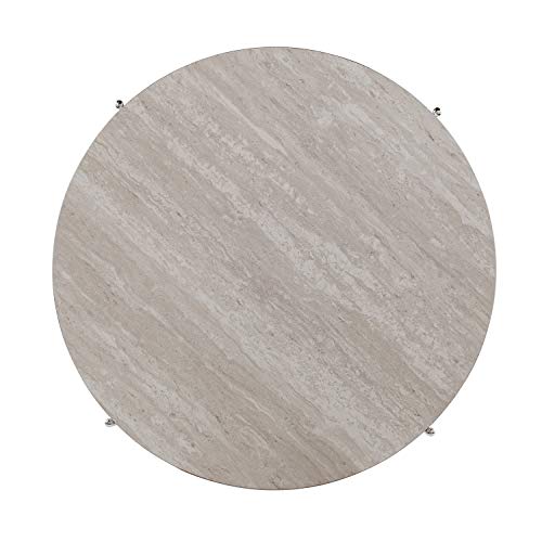 Silas Round Faux Stone Cocktail Table #TOP7