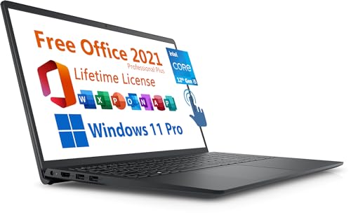 Dell 2024 Inspiron 15 Business Laptop, Free Microsoft Office 2021 with Lifetime License, 15.6"" Touchscreen FHD, Intel 10-Core i5-1235U, 32GB DDR4 RAM, 1TB PCIe SSD, Windows 11 Pro, Black, 3520I512T - Image 2