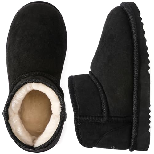 Wishcotton Cozy Short Bootie Slippers with Fuzzy Lining