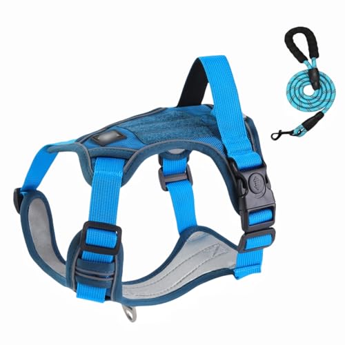 Jingshihaisu ペット牽引ロープ タンクトップ式犬胸ストラップ 夜間反射設計 オックスフォードマテリアル 快適で耐久性がある 小型犬 中型犬 大型犬 マルチカラーサイズ (B,d,S)