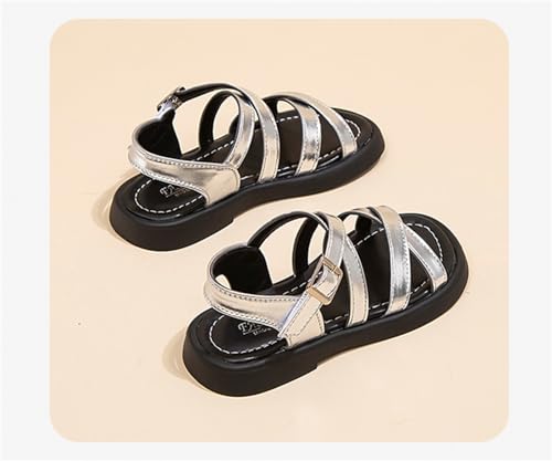 He&Yingmin Toddler Little Girl Sandals Kids Summer Flat Dress Sandals Beach shoes4