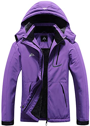 MOERDENG Women's Waterproof Ski Jacket Warm Winter Coat Outdoor Windbreaker Hiking Snowboarding...