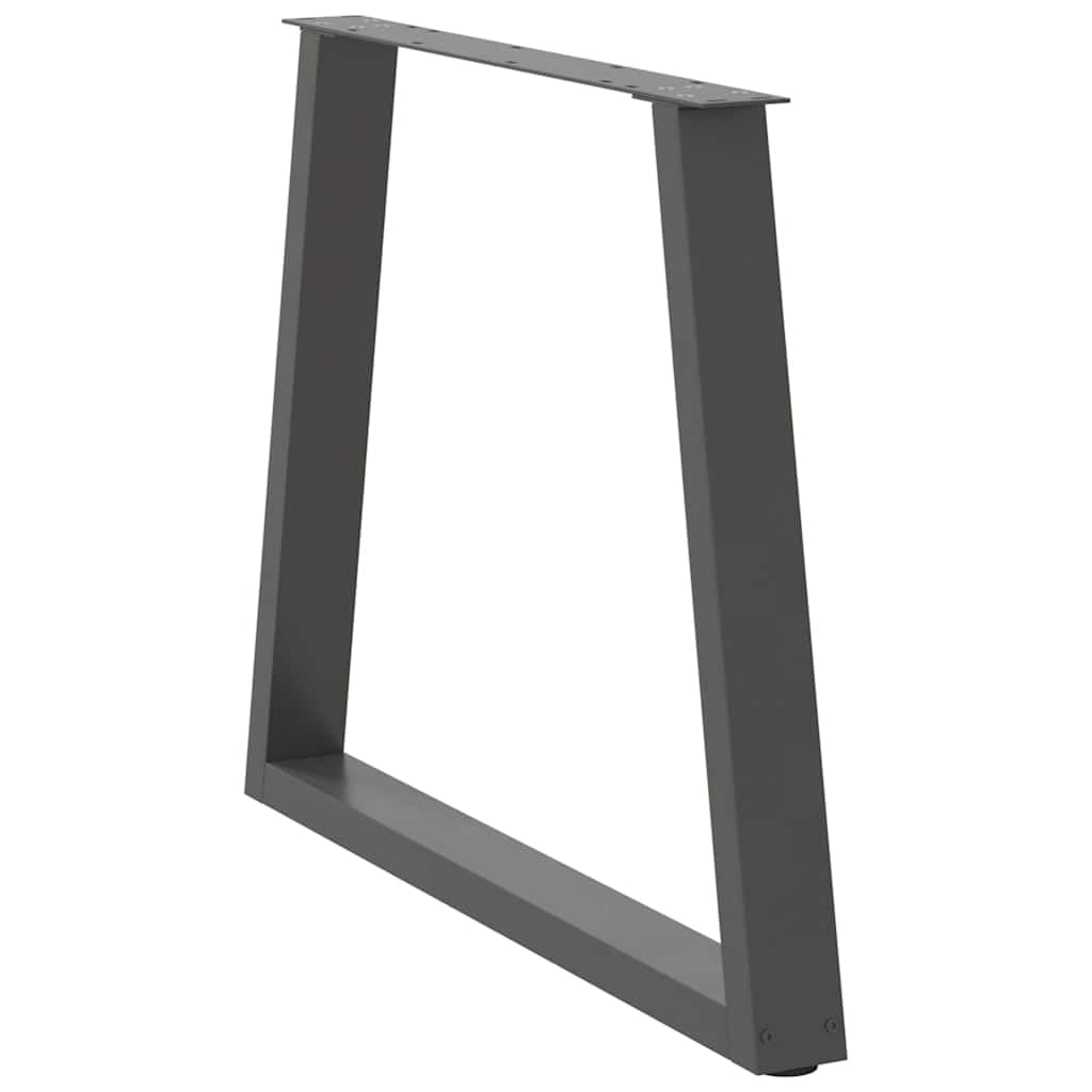 Stół do jadalni nogi w kształcie litery V 2 sztuki 80 x (72-73,3) cm stal