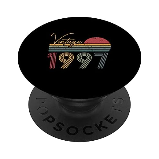 1997 Edición Limitada Cumpleaños Vintage Limited Edition PopSockets PopGrip Intercambiable