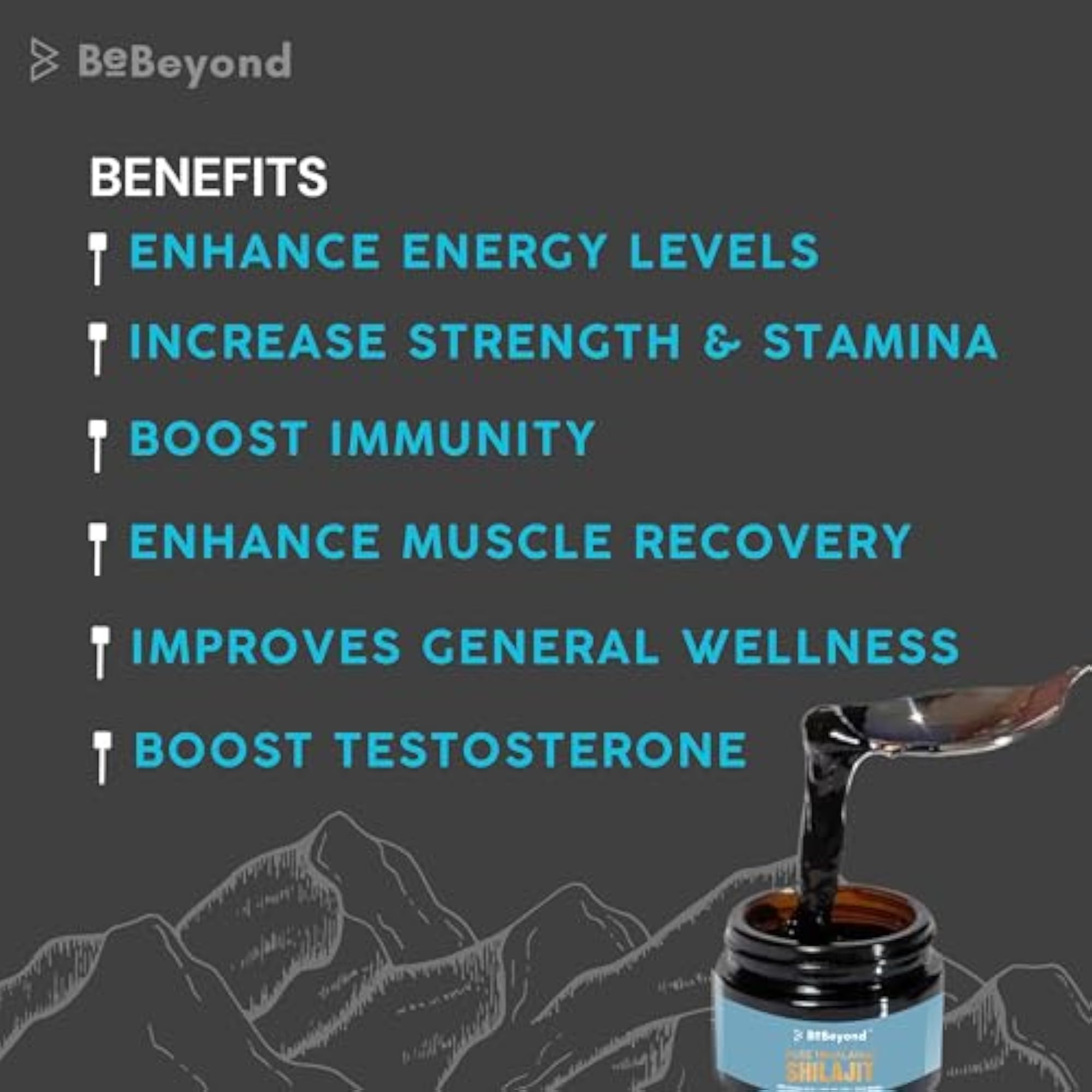 BeBeyond Pure Himalayan Shilajit Resin, 20g