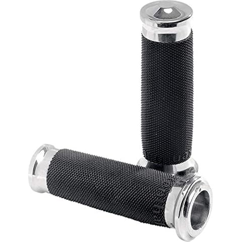 Performance MacHine Contour Renthal Wrapped Grips Chr/Black 0063-2007-CH Cover