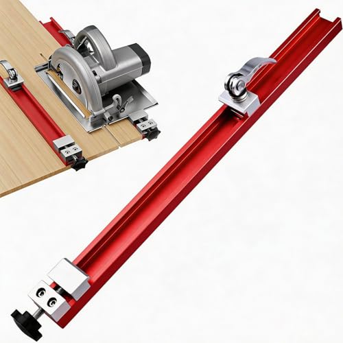 Adjustable Circular Saw Guide Rail for 12-Inch Saw, Precision Aluminum Cutting Base Guide Specifically for Woodworking, Milling, and DIY Tasks
