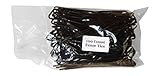 Black PVC Coated Aluminum Chain Link Fence Ties 100 Count Pack 6 1/2 Inch Long 9 Gauge Tie Wire