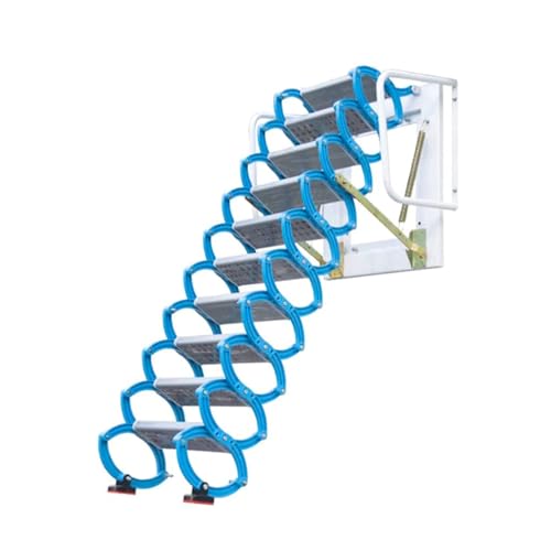 Attic Telescopic Ladder, Home Extension Ladder Titanium Magnesium Alloy