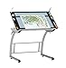SD Studio Designs Triflex Drawing Table, Sit to Stand Up Adjustable Office Home Computer Desk, 35.25
