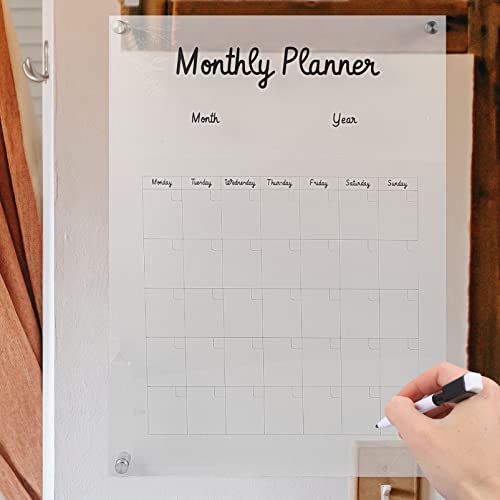 Tableau mémo en acrylique effaçable au design clair et simple de bureau