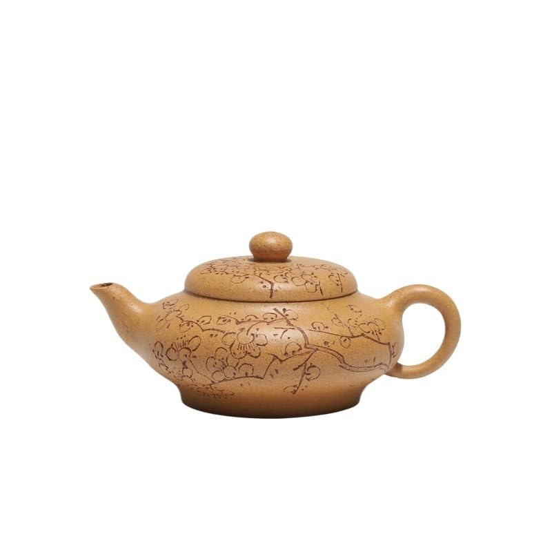 Théière en argile violette Zisha 150 ML - Bouilloire en boue rétro pour infusion de thé en vrac