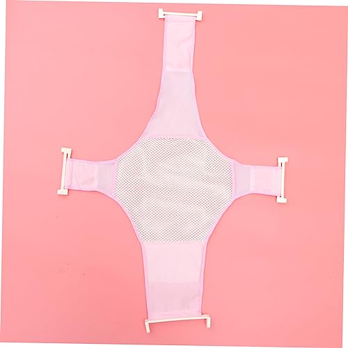 Bébé glisse dans la baignoire ? Choisissez ce support de bain réglable rose sécurisé
