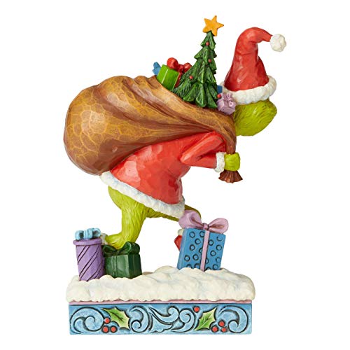 Enesco Dr. Seuss The Grinch By Jim Shore Tip Toeing Figurine, 7.68 Inch, Multicolor #TOP1