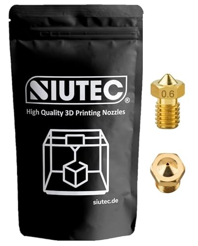 V5/V6 Premium Nozzle/Nozzle, 0.6 mm, Brass/Brass, 1.75 mm, Set of 2