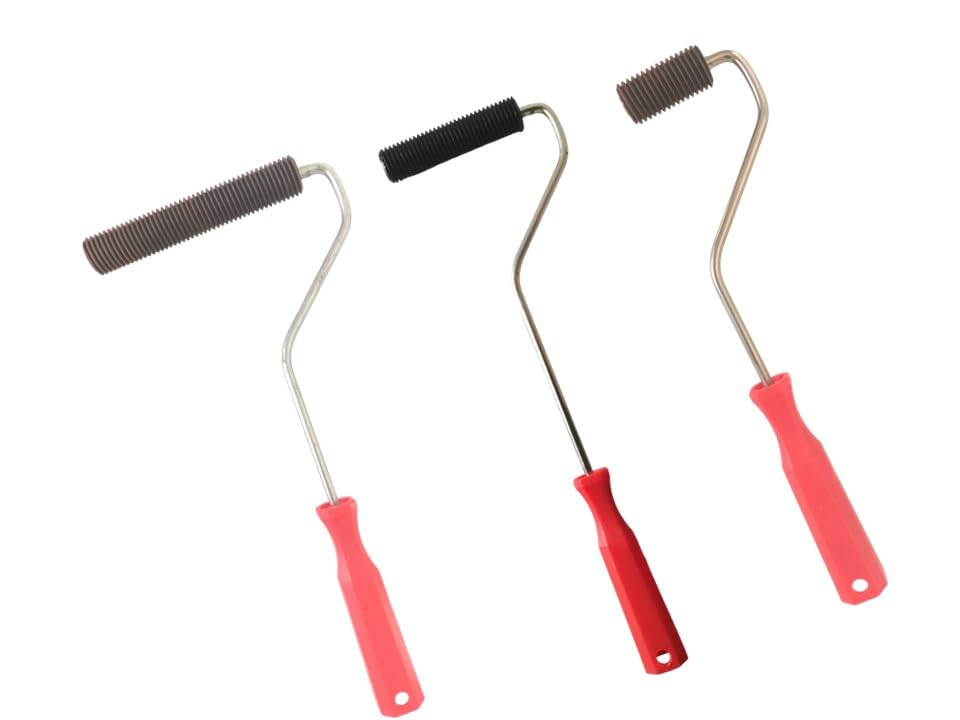 MD Fiberglass Roller Tool, Solid Steel Metal FRP Bubble Paddle Laminating Roller for FRP Resin Work (21x140, 21x100 & 21x50 MM)-image-39