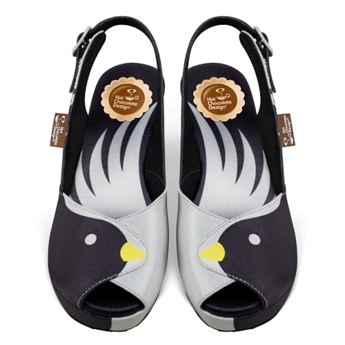 Image of Hot Chocolate Design Funky Women's Peep Toe Wedge Sandals