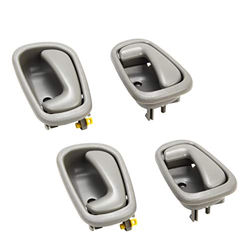 Superfastracing 4Pcs Left & Right Interior Door Handles For 1998-2002 Toyota Corolla Prizm（Grey ） #TOP3