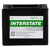 Interstate Batteries YTX20HL-BS 12V 18Ah Powersports Battery 270CCA High-Performance AGM Rechargeable Replacement for Motorcycles, ATVs, UTVs, Jet Skis, Snowmobiles (CITX20L-BS-PW)