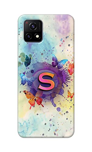 Image of PRINTFIDAA� Printed Hard Back Cover Case for Vivo Y52s | Vivo Y72 5G | Vivo Y31s 5G | Vivo Y52s t1 Back Cover (Alphabet S) -2808