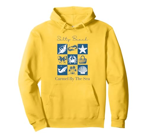 Salty Beach Vacation Carmel By The Sea Pullover Hoodie
