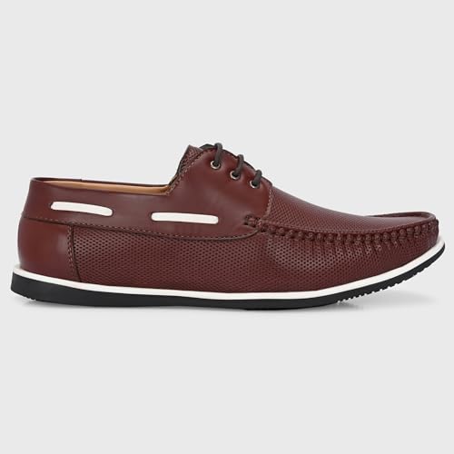 Image of Centrino Office Formal Shoes for Men | Shoes for Man Stylish | Lace-Up Design | Cushioned Insole | Lightweight Comfortable Leather Shoes | Mens Formal Shoes for Business Professional & Daily Office Wear (7630)