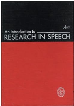 Hardcover An introduction to research in speech Book
