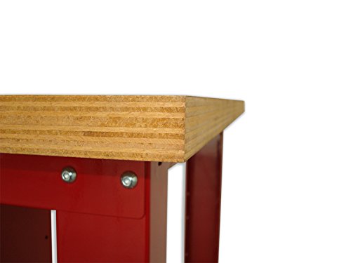 SOGI X3L-09_a Banco da lavoro da 1 mt. tavolo con piano in legno + cassetto serie industriale