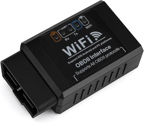 OBDⅡ Bluetooth 5.1 Escáner WiFi Diagnóstico Multimarca V1.5, Scanner OBDⅡ para Android iOS Windows, Maquina Diagnosis Coche de Fallos y Errores de Motor para Todos los Vehículos de Protocolo OBDII