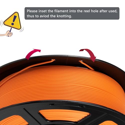 Image of iSANMATE Rapid PLA Plus Filament 1.75mm Orange 1KG, Halloween Orange 3D Printer Filament, Fast Printing Speed PLA, for Bambu Lab 3D Printers,AMS,AMSLite, 1kg Spool (2.2lbs)
