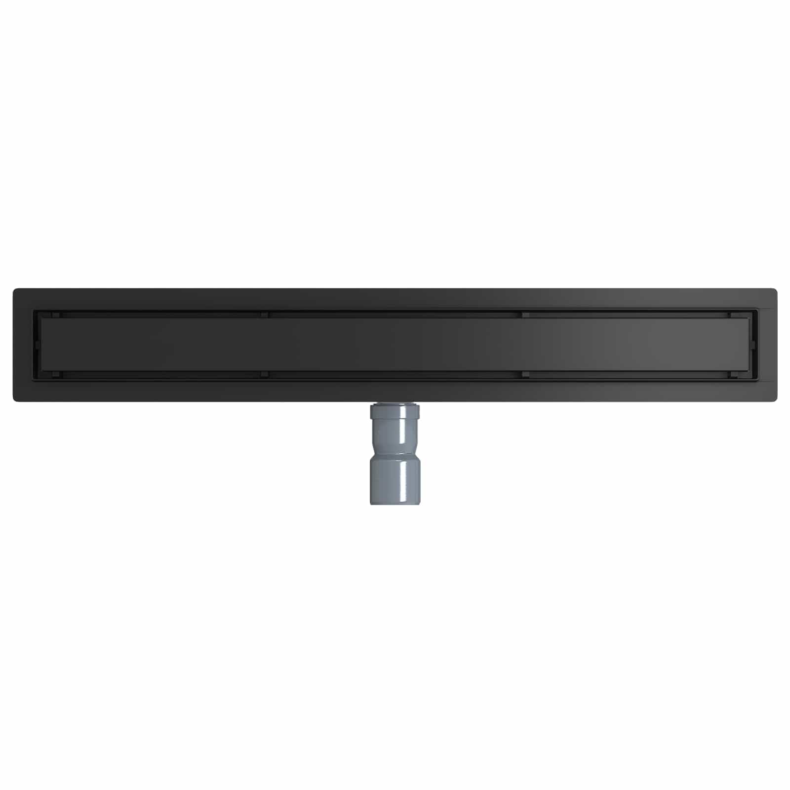 Desagüe de ducha 2 en 1 con sifón de 360°, negro, 70 cm, acero inoxidable 304, sifón de desagüe, tapón de olores, para baño sanitario, apto para azulejos interiores