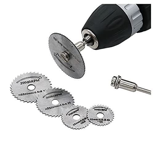 6Pcs Rotary Tool Metal Cutting Circle Hss Mini Circular Saw Blade For Wood (6 Pcs, Suitable for Cutting)